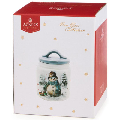 358-2324 Банка Agness 'С новым годом!' 10х14см 500мл-3