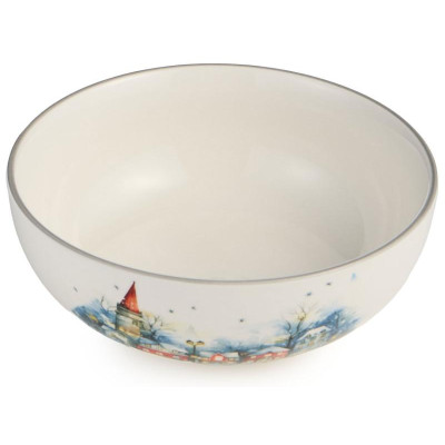 358-2337 Салатник Agness 'С новым годом!' 16.5х6см-1