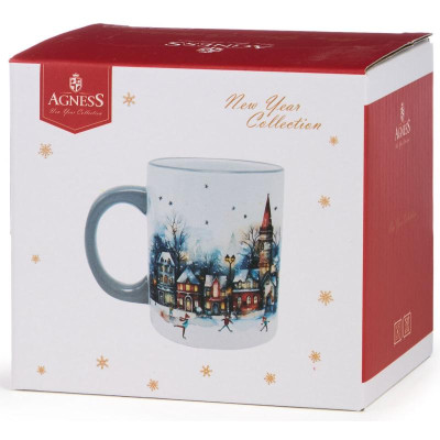358-2338 Кружка Agness 'С новым годом!' 320мл-5