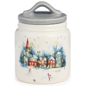 358-2341 Банка Agness 'С новым годом!' 10х14см 500мл 358-2341 Банка Agness 'С новым годом!' 10х14см 500мл