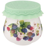 359-312 Баночка с силиконовой крышкой 'Ежевика' 180мл