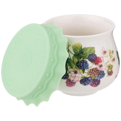 359-312 Баночка с силиконовой крышкой 'Ежевика' 180мл-1