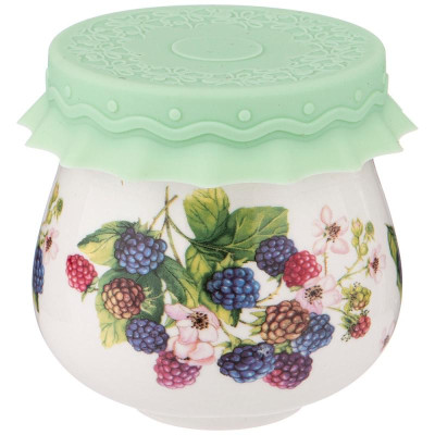 359-312 Баночка с силиконовой крышкой 'Ежевика' 180мл