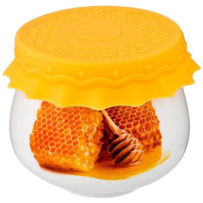 359-565 Баночка с силиконовой крышкой 'Соты' 180мл