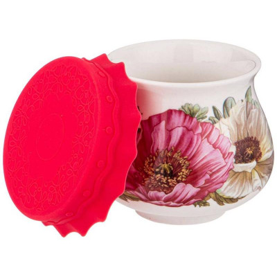 359-803 Баночка с силиконовой крышкой 'Маки' 300мл-2