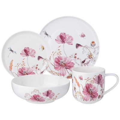 577-202 Набор посуды обеденной Lefard 'Flowers' на 4персоны 16предм