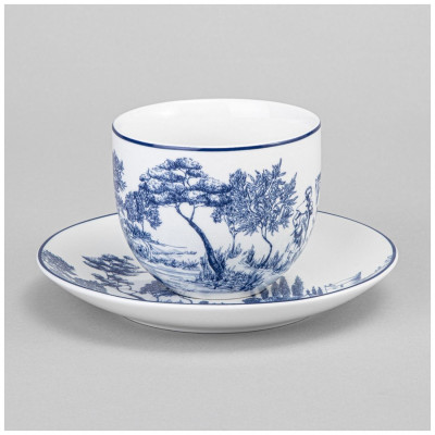 577-216 Чайный набор Lefard 'Novel' на металл. подставке 4шт 220мл-4