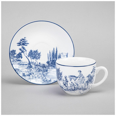 577-216 Чайный набор Lefard 'Novel' на металл. подставке 4шт 220мл-6