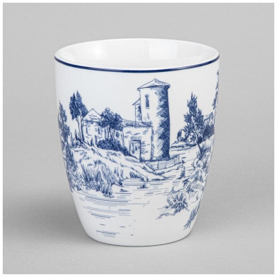 577-217 Набор кружек Lefard 'Novel' на дерев. подставке 4шт 380мл-5