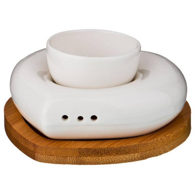 587-116 Набор для завтрака 'Native' 2пр.: подставка для яйца + солонка на подставке