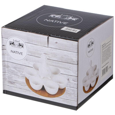 587-117 Тарелка для яиц Lefard 'Native' на подставке 14.5х12.5см-1