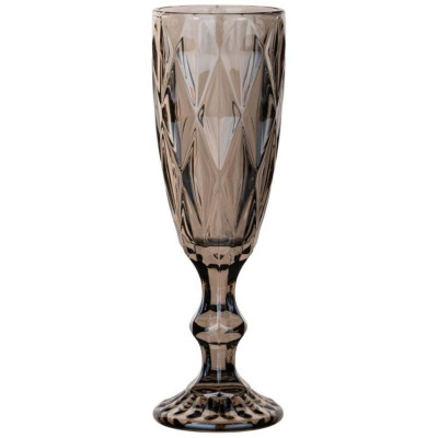 691-020 Набор бокалов для шампанского 'Ромбо' 6шт 150мл серия 'MUZA ION' дымчатый-2