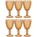 691-023 Набор бокалов для вина 'Ромбо' 6шт 320мл серия 'MUZA ION' медовый