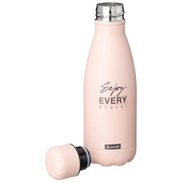 709-080 Термобутылка 'Break time' нерж.сталь 350мл пудровый-2