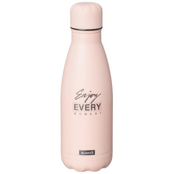 709-080 Термобутылка 'Break time' нерж.сталь 350мл пудровый