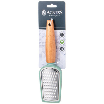 712-0019 Терка одинарная Agness с деревянной ручкой-1