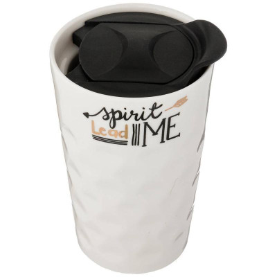 756-229 Кружка с двойными стенками и пластиковой крышкой ' Кофемания' 300мл-2