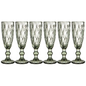 781-116 Набор бокалов для шампанского 'Ромбо' 6шт 'Muza color' 150мл