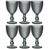 781-159 Набор бокалов д/вина 'ГРАНАТ' (6шт) 'Мuza Сolor' 300мл серый