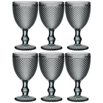 781-159 Набор бокалов д/вина 'ГРАНАТ' (6шт) 'Мuza Сolor' 300мл серый