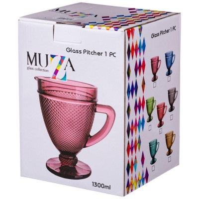 781-169 Кувшин 'ГРАНАТ' (1300мл) 'Мuza Сolor' серый-1