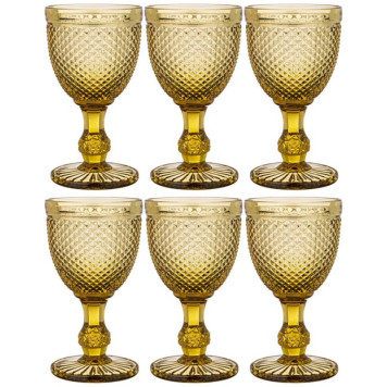 781-218 Набор бокалов для вина 'ГРАНАТ' 6шт 'Muza color' 300мл желтый