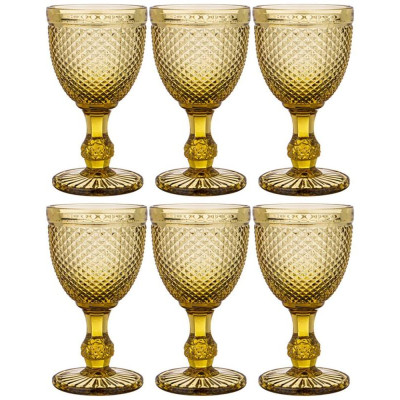 781-218 Набор бокалов для вина 'ГРАНАТ' 6шт 'Muza color' 300мл желтый