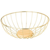 790-362 Фруктовница Agness металлическая цвет: gold, 25х9см