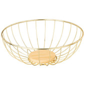 790-362 Фруктовница Agness металлическая цвет: gold, 25х9см 790-362 Фруктовница Agness металлическая цвет: gold, 25х9см