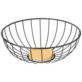 790-363 Фруктовница Agness металлическая цвет: black, 25х9см