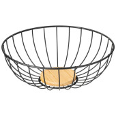 790-363 Фруктовница Agness металлическая цвет: black, 25х9см 790-363 Фруктовница Agness металлическая цвет: black, 25х9см