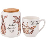 85-1798 Чайный набор 'Счастье есть' 2 предмета