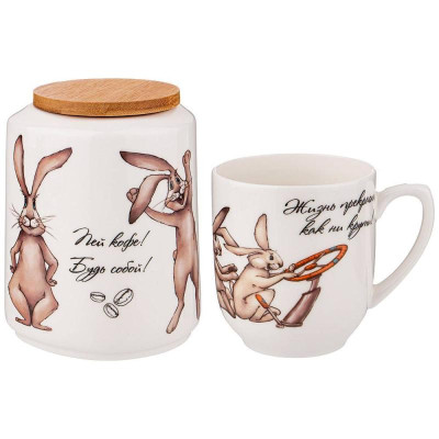 85-1798 Чайный набор 'Счастье есть' 2 предмета