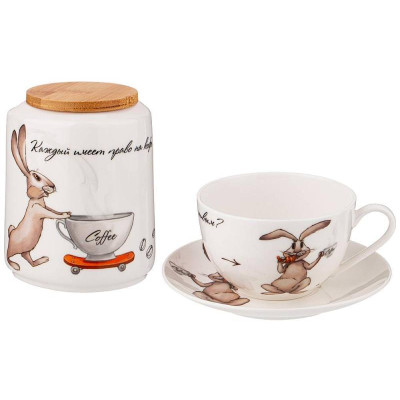 85-1799 Чайный набор 'Счастье есть' 3 предмета