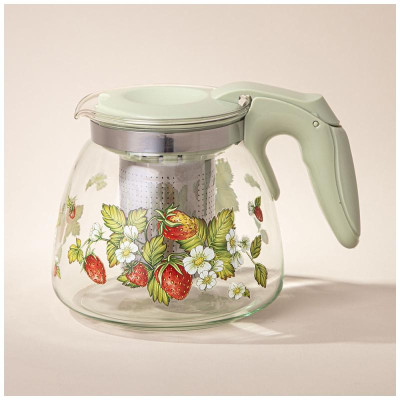 885-108 Чайник заварочный Agness с фильтром ' Земляника' 900мл