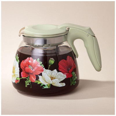 885-109 Чайник заварочный Agness с фильтром 'Маки' 900мл-3