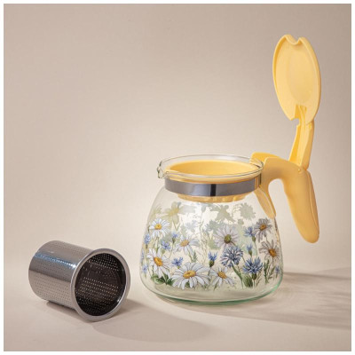 885-111 Чайник заварочный Agness с фильтром 'Васильки' 900мл-2