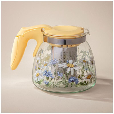 885-111 Чайник заварочный Agness с фильтром 'Васильки' 900мл-3