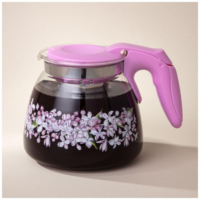 885-113 Чайник заварочный Agness с фильтром 'Сирень' 900мл-4