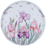 898-208 Поднос сервировочный Agness 'Ирисы' 33х2.1см
