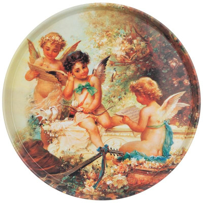 898-216 Поднос сервировочный Agness 'Ангелы' 33х2.1см