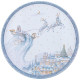 898-223 Поднос сервировочный Agness 'Снежная королева' 33х2.1см