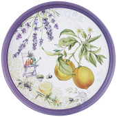 898-233 Поднос сервировочный Agness 'Прованс лимоны' 33х2.1см 898-233 Поднос сервировочный Agness 'Прованс лимоны' 33х2.1см