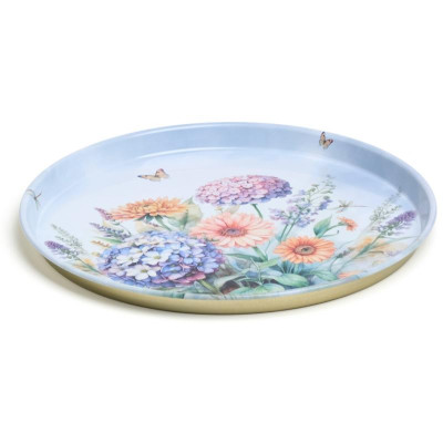 898-246 Поднос сервировочный Agness 'Floral eden' 33х2.1см-2