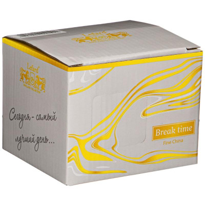 90-1050 Кружка 'Break time' 370мл розовая-1