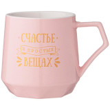 90-1077 Кружка Lefard 'Coffemania' 310мл пудровая