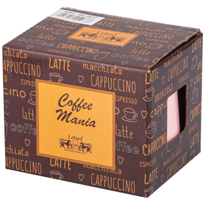 90-1077 Кружка Lefard 'Coffemania' 310мл пудровая-1