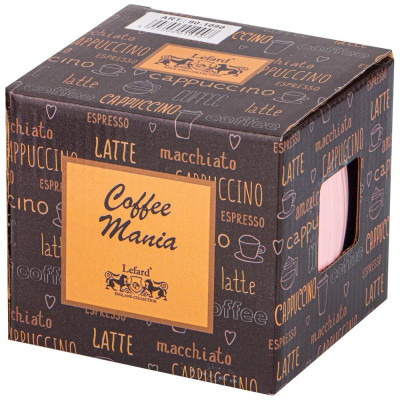 90-1090 Кружка Lefard 'Coffemania' 340мл розовая-1