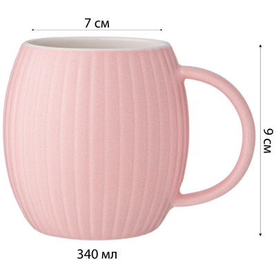 90-1090 Кружка Lefard 'Coffemania' 340мл розовая-2