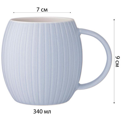 90-1091 Кружка Lefard 'Coffemania' 340мл голубая-2